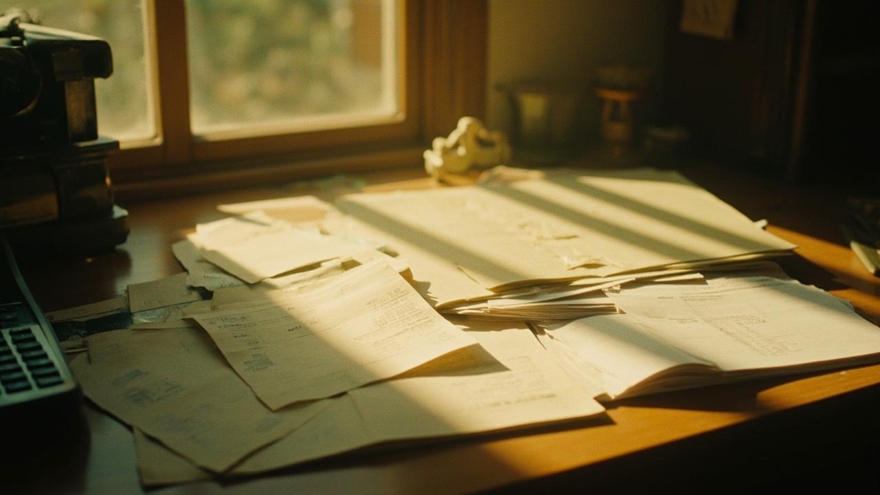 Freelancer filing taxes illustration